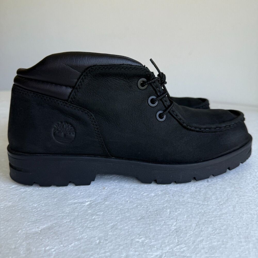 Timberland Newtonbrook Moc Toe Chukka Black Men’s Shoes A28F9 Size 9.5